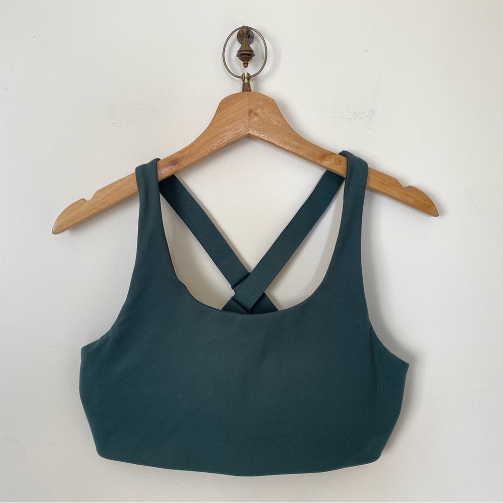 Girlfriend Collective Moss Simone High Support Bra Sz L